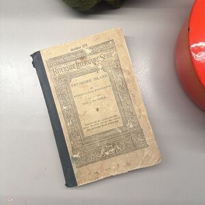 Treasure Island Robert Louis Stevenson 1922 Riverside Literature Series Vtg Book